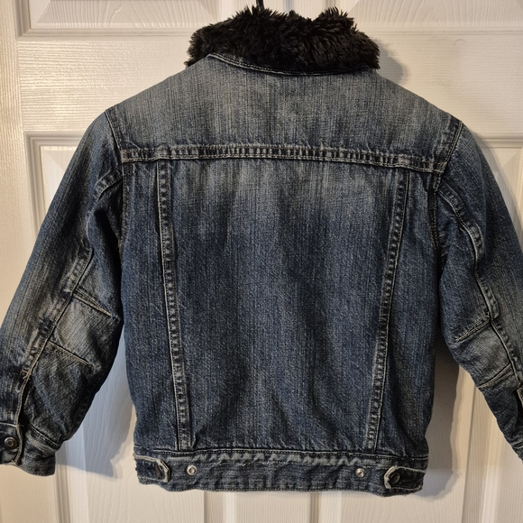 GAP Kids Jacket with Faux Fur Trim Size 6-7 - Picture 5 of 5